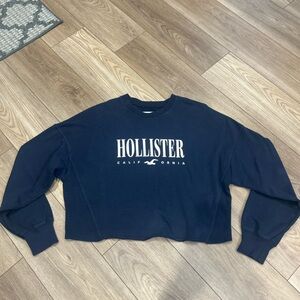 Hollister Dark Blue Fleece Pullover size XL